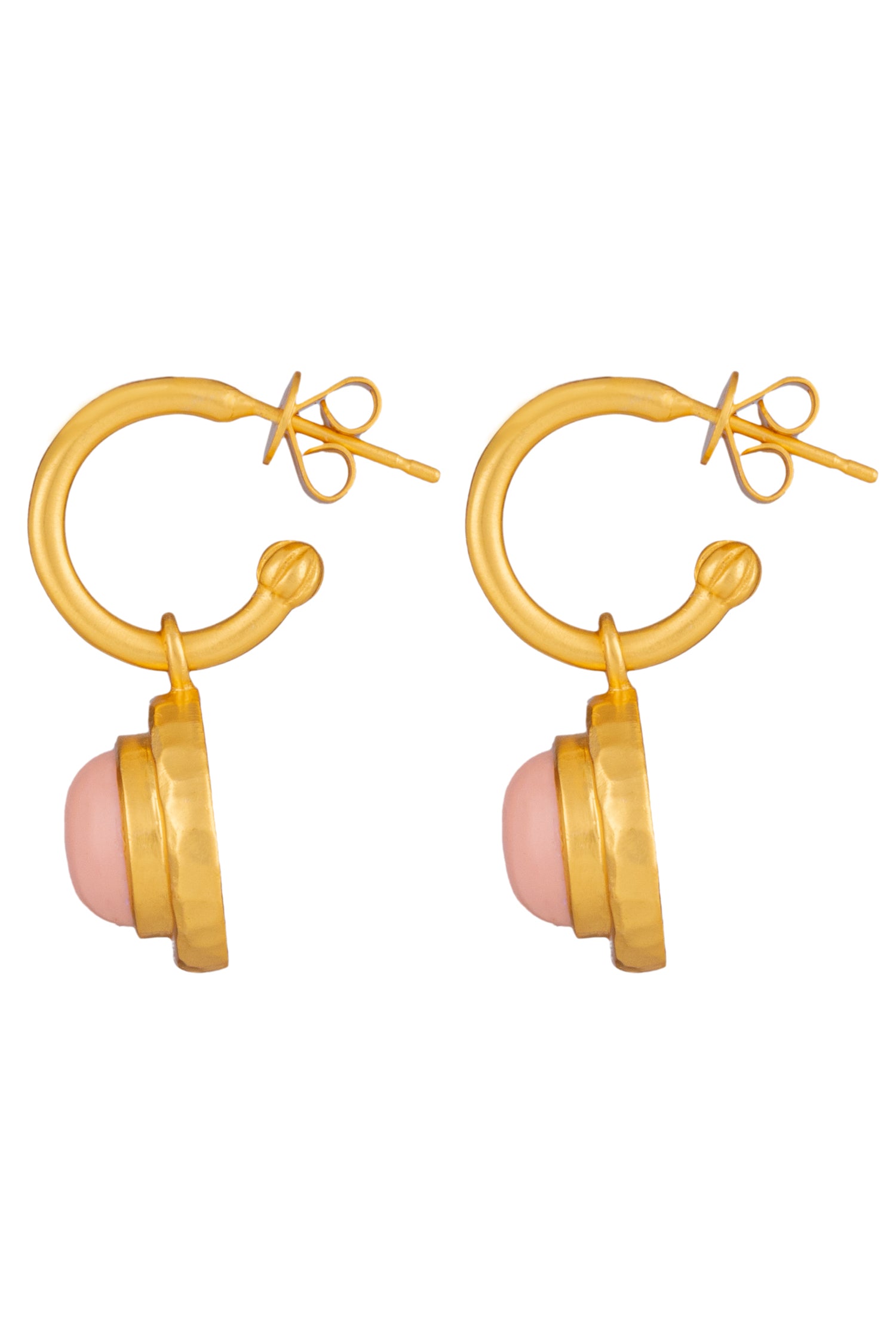 Valere Kameo Earrings - Pink Coral
