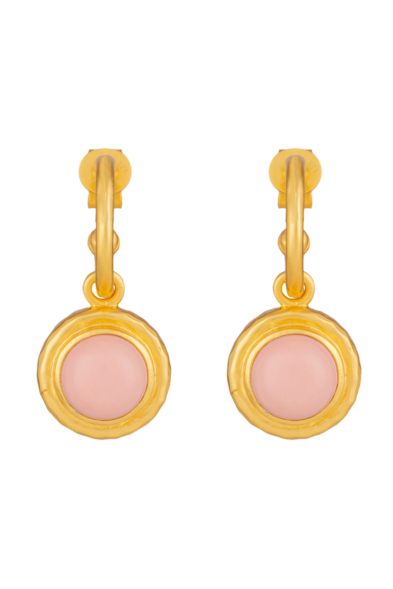 Valere Kameo Earrings - Pink Coral