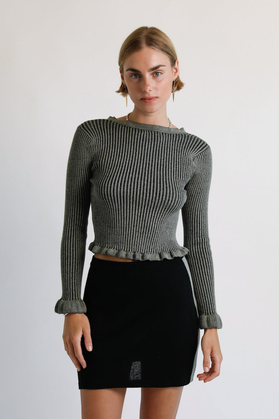 Andean Mara Ruffle Cardigan