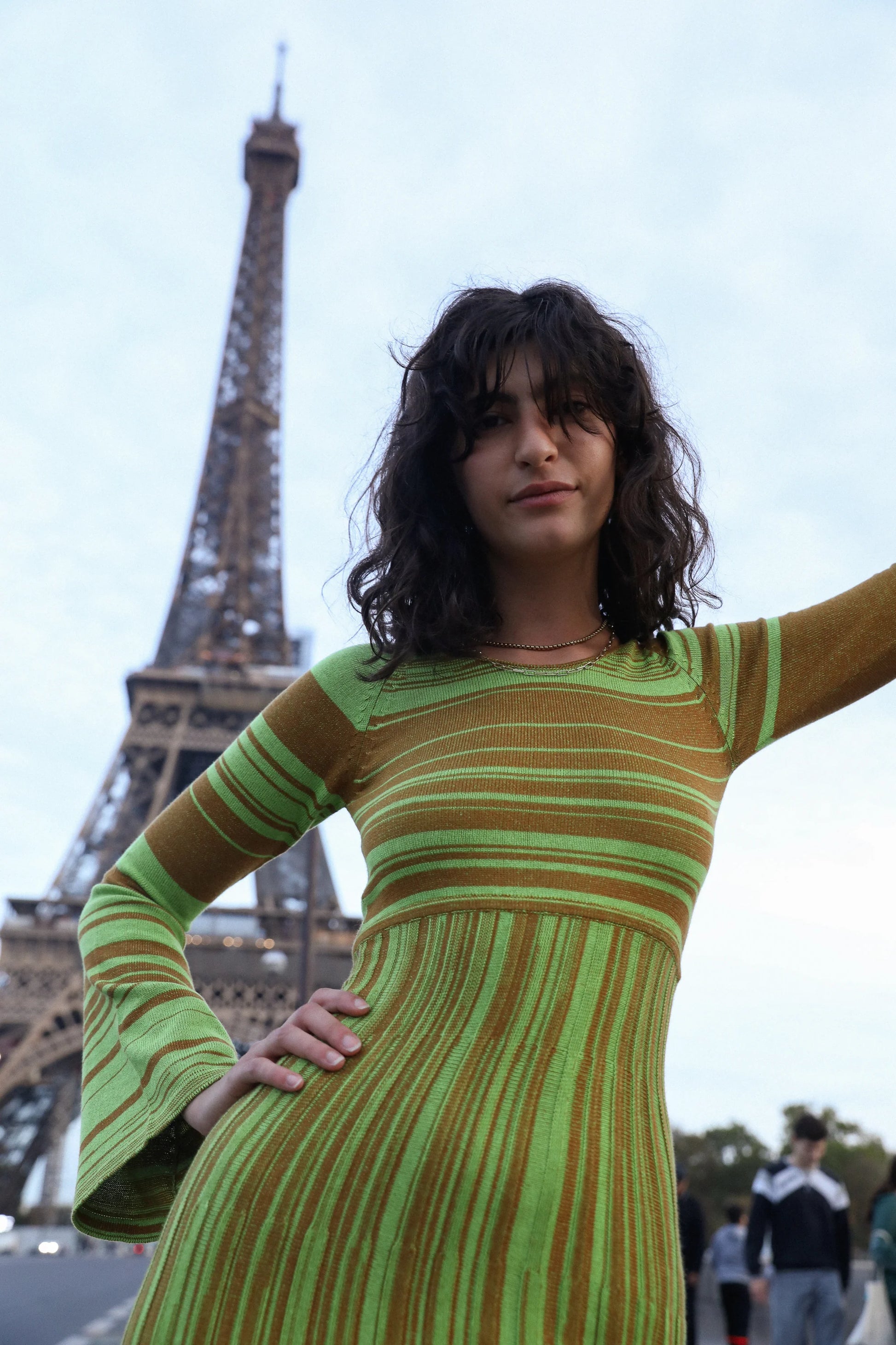 Andean Cindy Long Sleeve Dress / Jasmine Gold