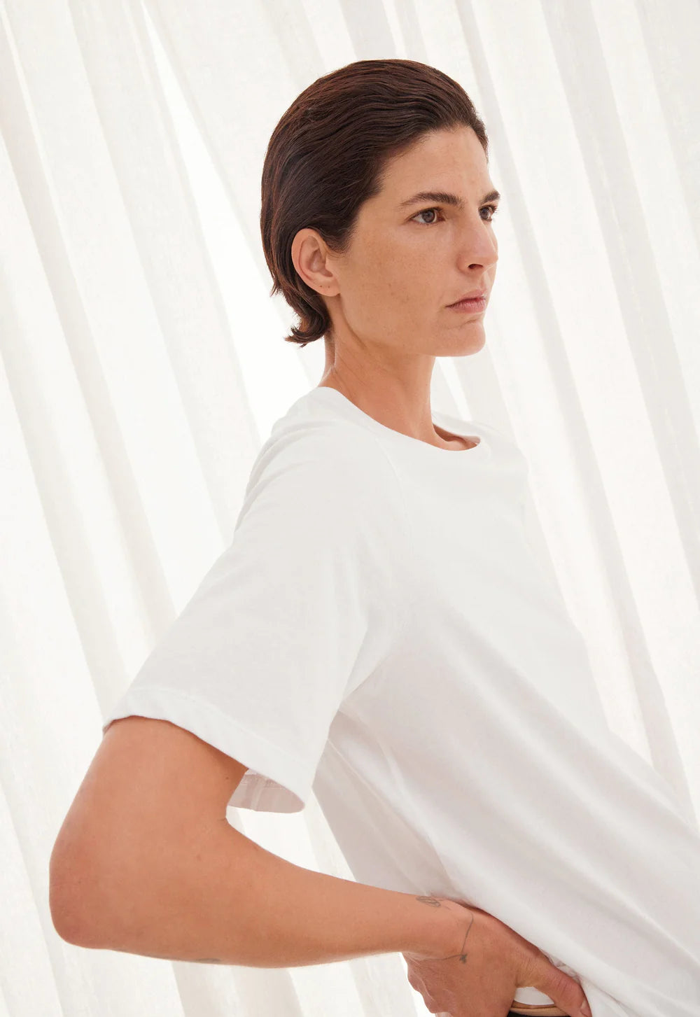 Band Organic Cotton Tee - White