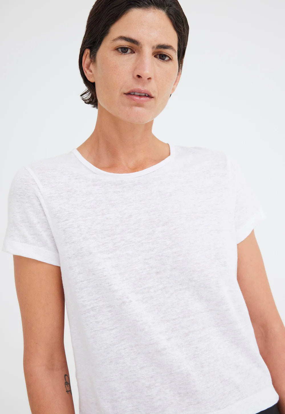 Cult Linen Tee - White