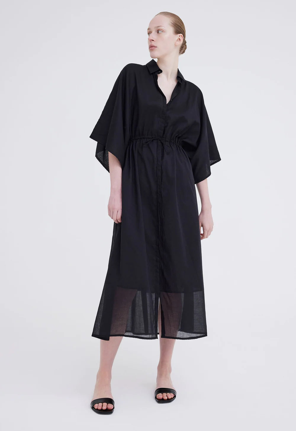 Delmar Cotton Dress - Black