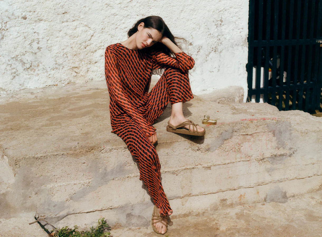 Martina Bias Cut Flared Pant