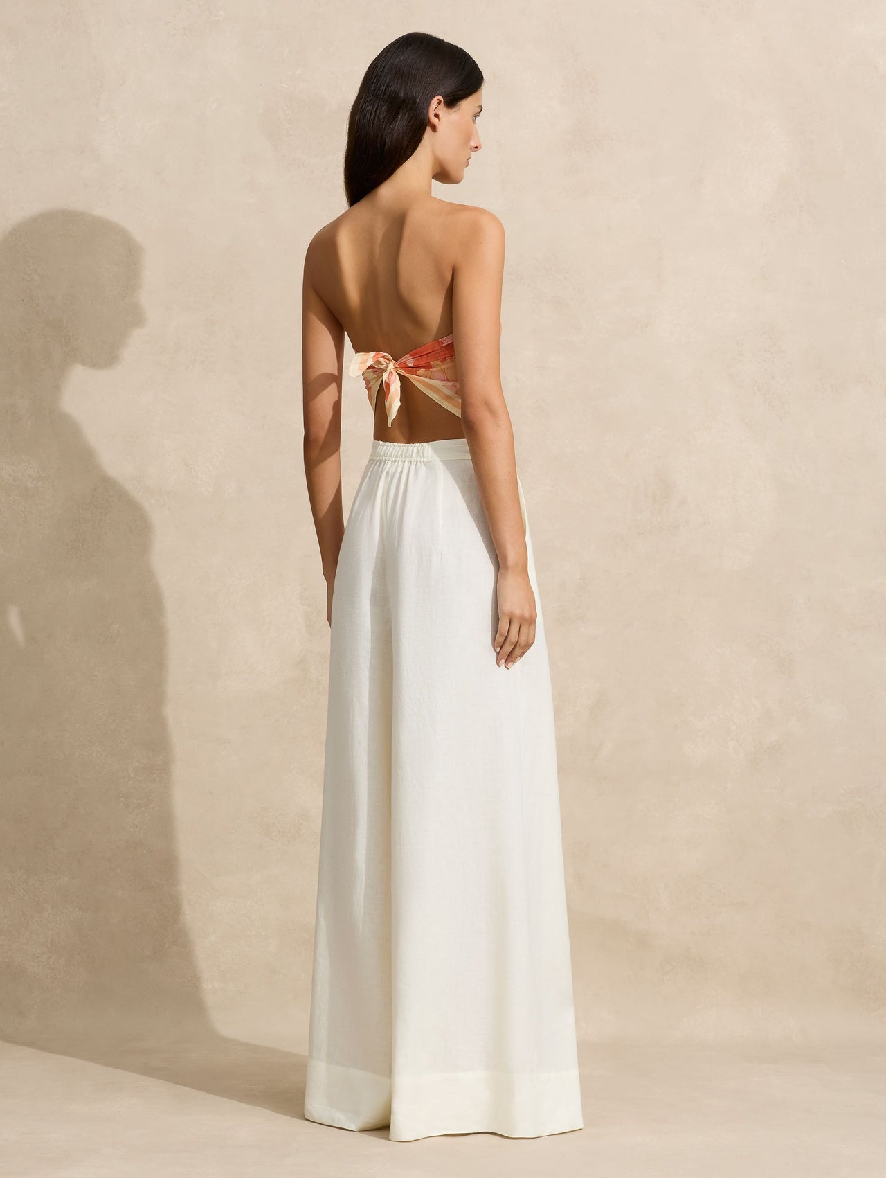 Box Pleat Linen Pant