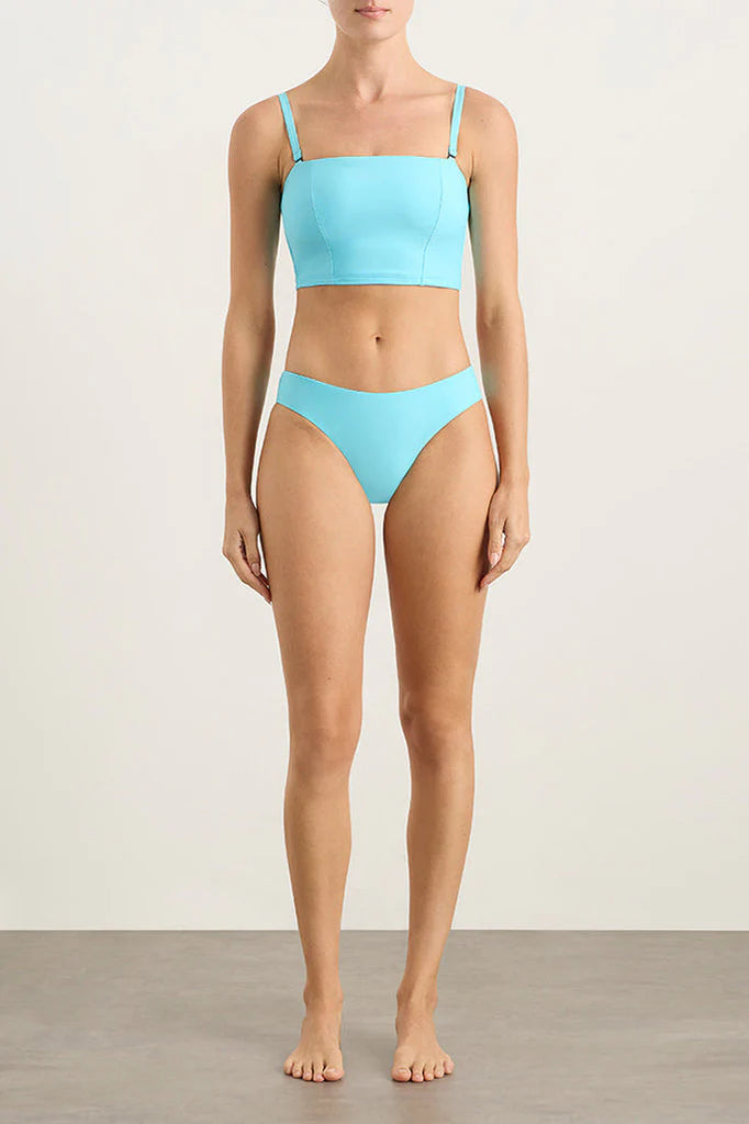Bondi Born Nadia Bikini Bottom in Sculpteur Fabric - Rain