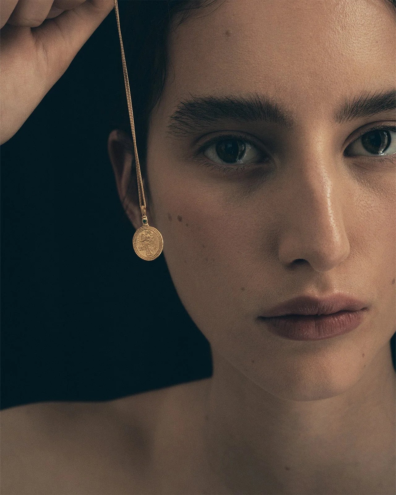 The Serafina Coin Necklace - Gold Vermeil