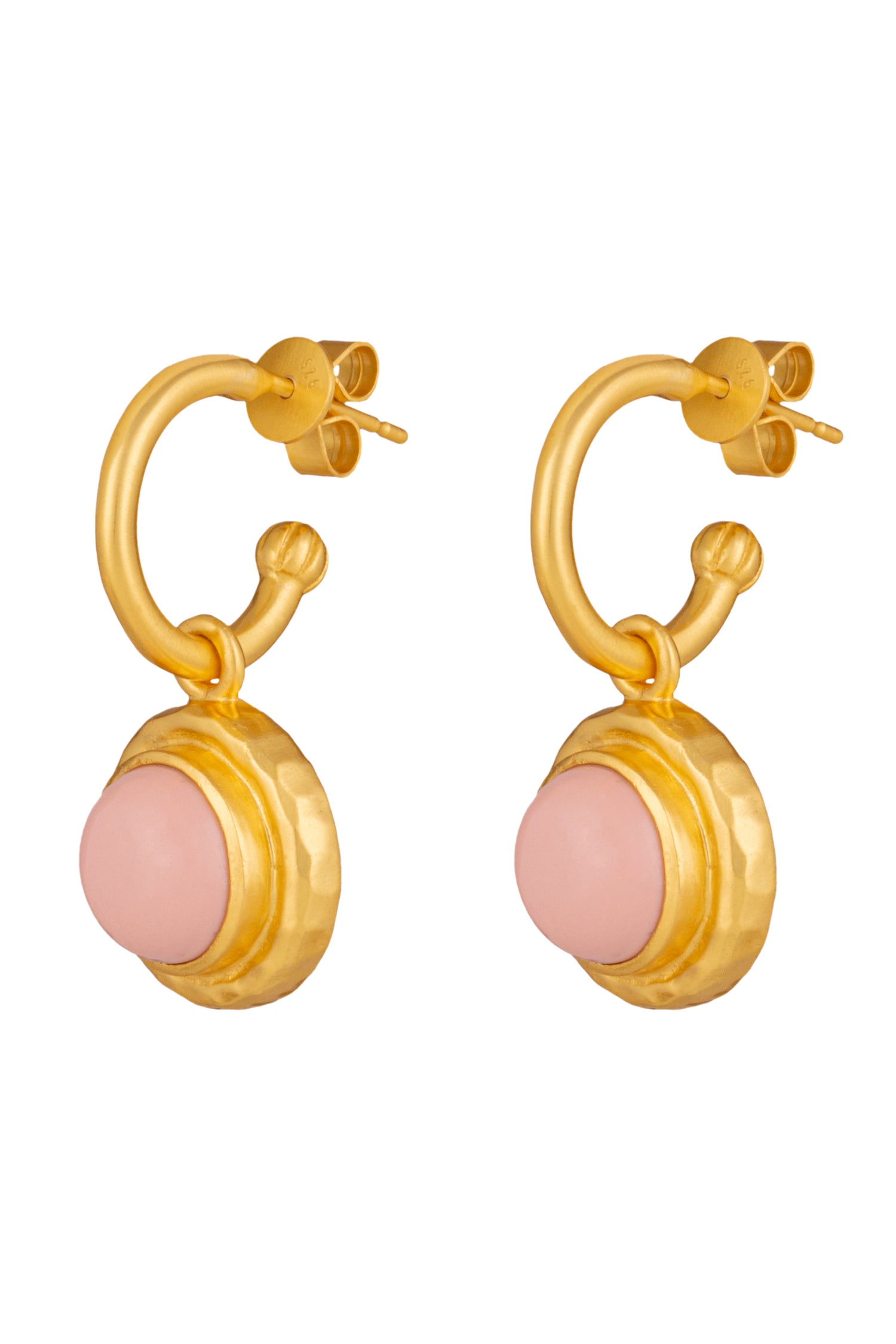 Valere Kameo Earrings - Pink Coral