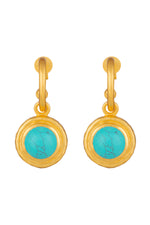 Valere Kameo Earrings - Turquoise