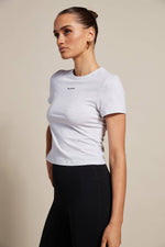 Baby Tee (White Marle)