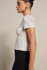Baby Tee (White Marle)