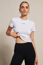 Baby Tee (White Marle)