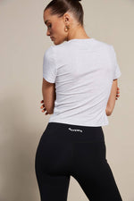 Baby Tee (White Marle)