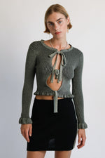 Mara Ruffle Cardigan