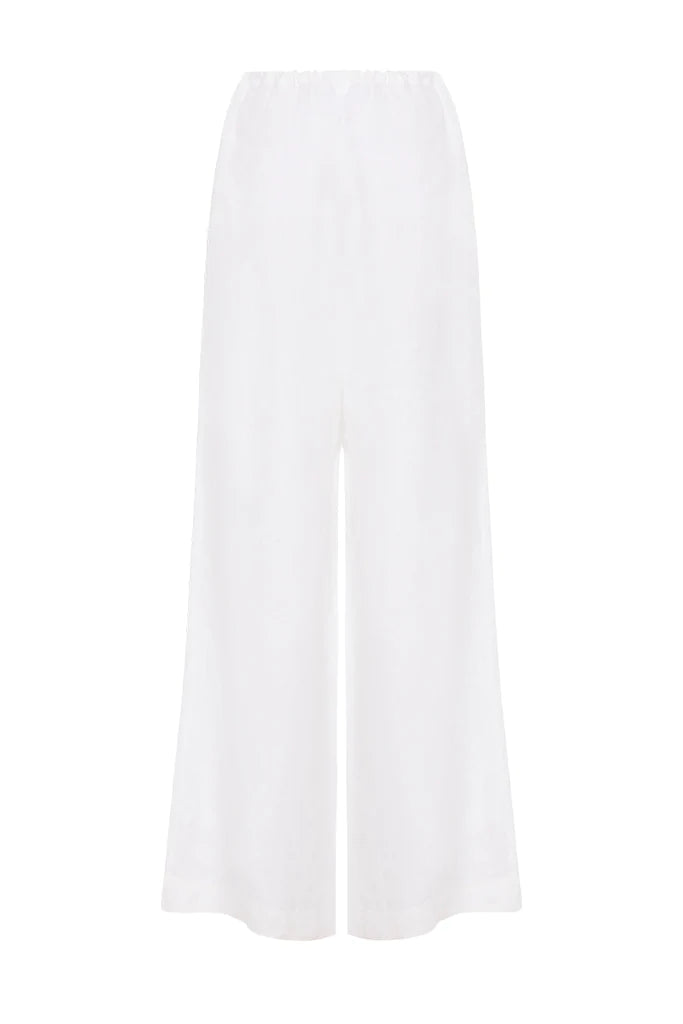 Delphi Drawstring Pant - White