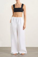 Delphi Drawstring Pant - White