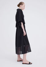Delmar Cotton Dress - Black