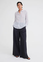 Dylan Shirt - Navy / Pale Blue Stripe