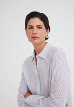 Dylan Shirt - Navy / Pale Blue Stripe