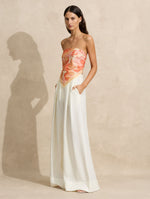 Box Pleat Linen Pant