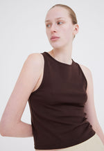 Foster Ribbed Cotton Tank - Arabica