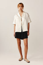 Billea Shirt - 100% Silk Ivory