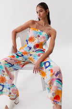 Monroe Tie Shirt - Ciao Miami Print