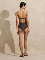 Ruched Underwire Bandeau - Freckle
