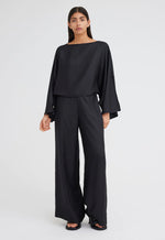 Seta Silk Pant - Black