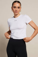 Baby Tee (White Marle)
