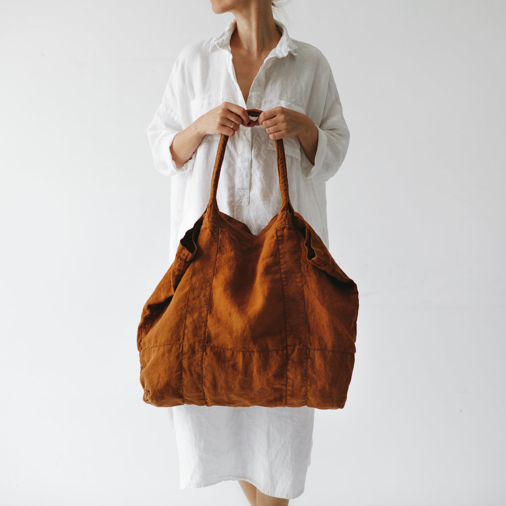 Linen bag mustard