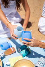 sky + kingfisher | fegg | silicone unbreakable glasses