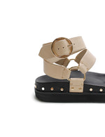 Studded Sandal - Sand