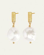 Baroque Earrings Pearl Gold