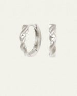 Helix Huggie Earrings - Sterling Silver