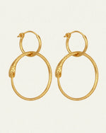 Serpent Earrings - Gold