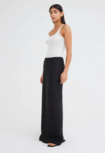 Vela Linen Skirt - Black